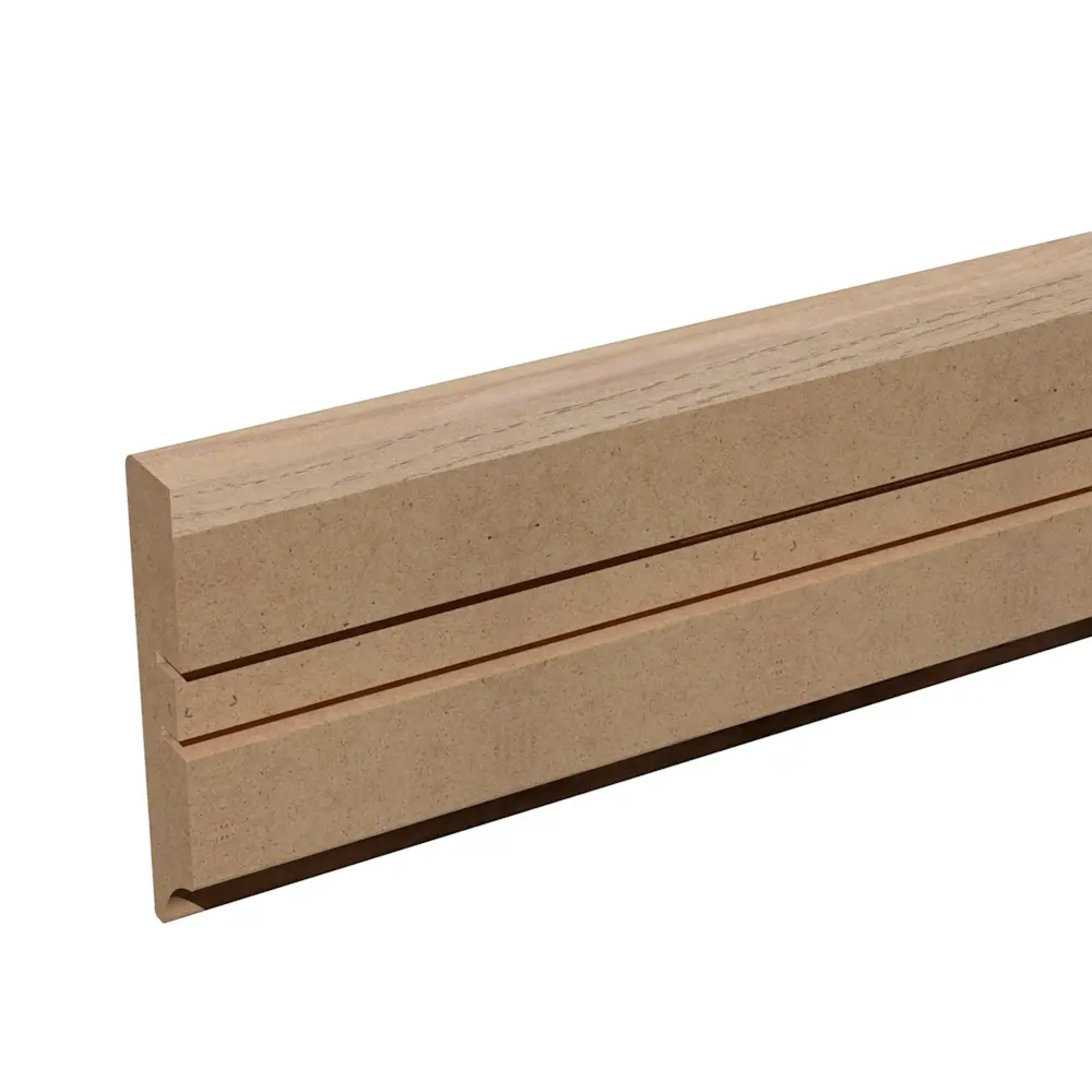 Плинтус напольный КП-202-80 МДФ 16 мм 2.05 м цвет дуб лайн глостер КРОНОПРОФИЛЬ STLM-2147066 - Вид №1