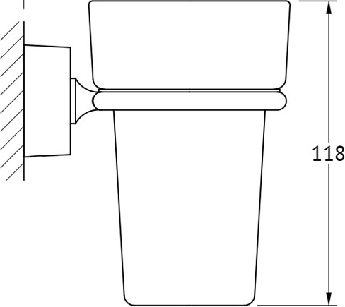 NOS 006 Держатель со стаканом FBS Nostalgy - Вид №1