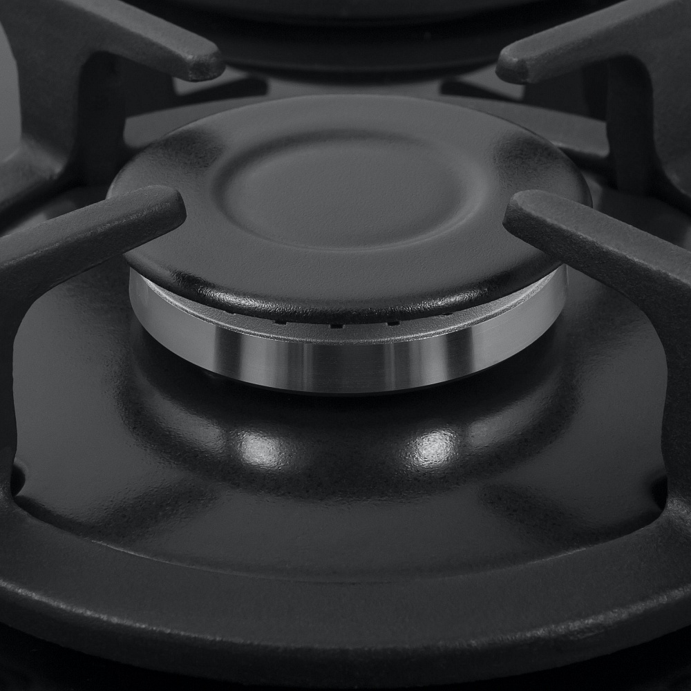 EGHG.32.1CB/G Газовая панель / домино, • тип: газовая 30см • тип установки: независимая • управление: фронтальное, переключатели поворотные • нагревательный элемент: конфорка, 2шт • мощность конфорок, вт: 2600, 1700 • материал исполнения: жаропрочное стек Santreyd  - Вид №6