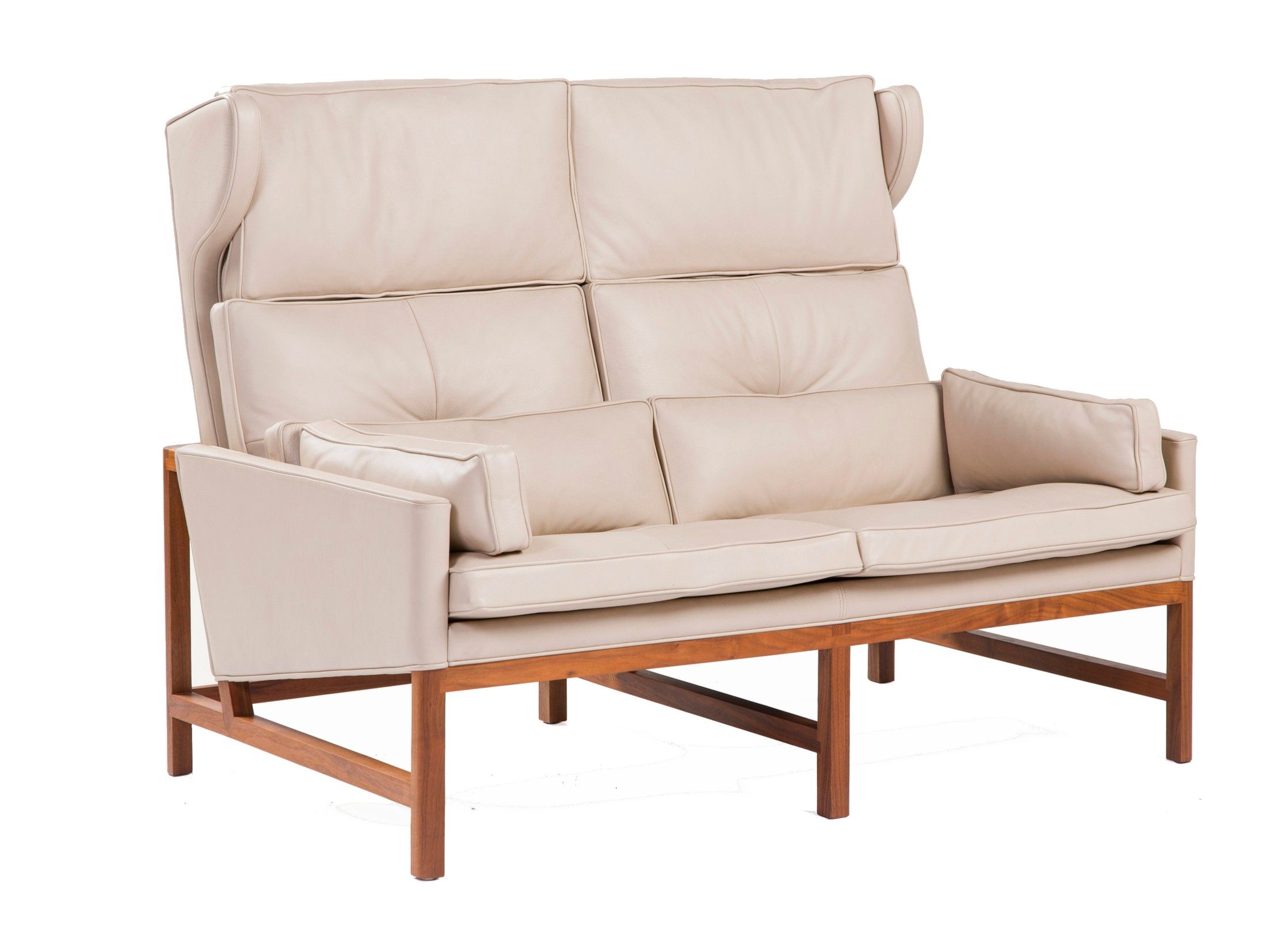 2-местный диван с высокой спинкой BassamFellows Wood Frame Lounge ARCH-00103565 - Вид №1