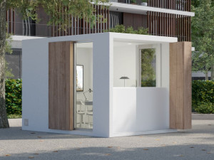 Сборная конструкция из армированного волокном бетона