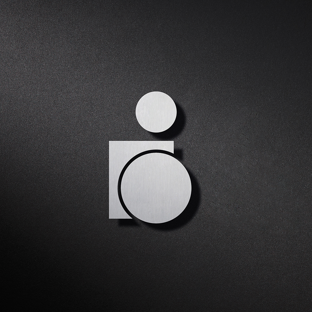 P4301 Пиктограмма ребенка-инвалида, слева PHOS 