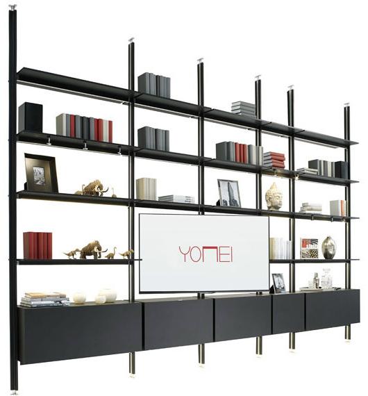 YOMEI Открытый книжный шкаф с подставкой под телевизор Magic matrix sun-id-1398123 - Вид №1