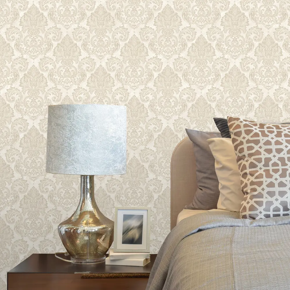 Обои флизелиновые Euro Decor Barocco бежевые 1.06 м 3700-2 STLM-2190421 - Вид №3