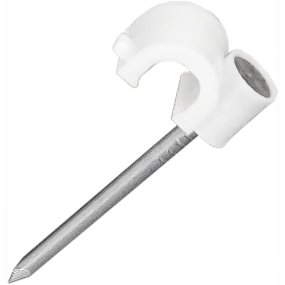 Скоба для электрокабеля круглая 4x9 мм, 50 шт НЕВСКИЙ КРЕПЕЖ STLM-2193980