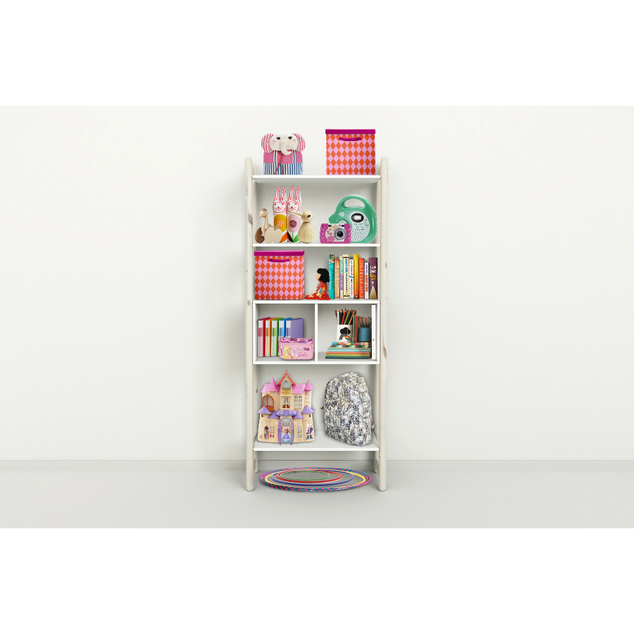 Гарнитур Maxi A, 1 полка и 1 книжный шкаф, белый, искусственно состаренный Flexa 812650490 - Вид №2