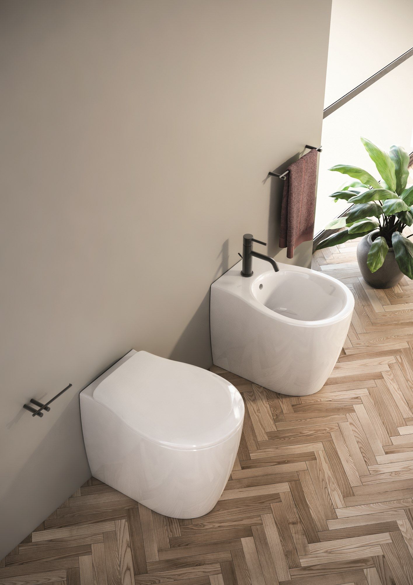 Туалет в оконном шкафу без бриды на полу Olympia Ceramica FORMOSA ARCH-00134551 - Вид №2