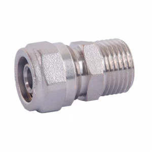 HLV-114301.№.02 Соединитель обжимной HLV c переходом на наружную резьбу