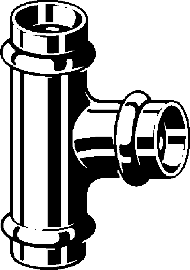 324 827 Модель 2418 Трубопроводные системы  Profipress  Тройники Santreyd  - Вид №1