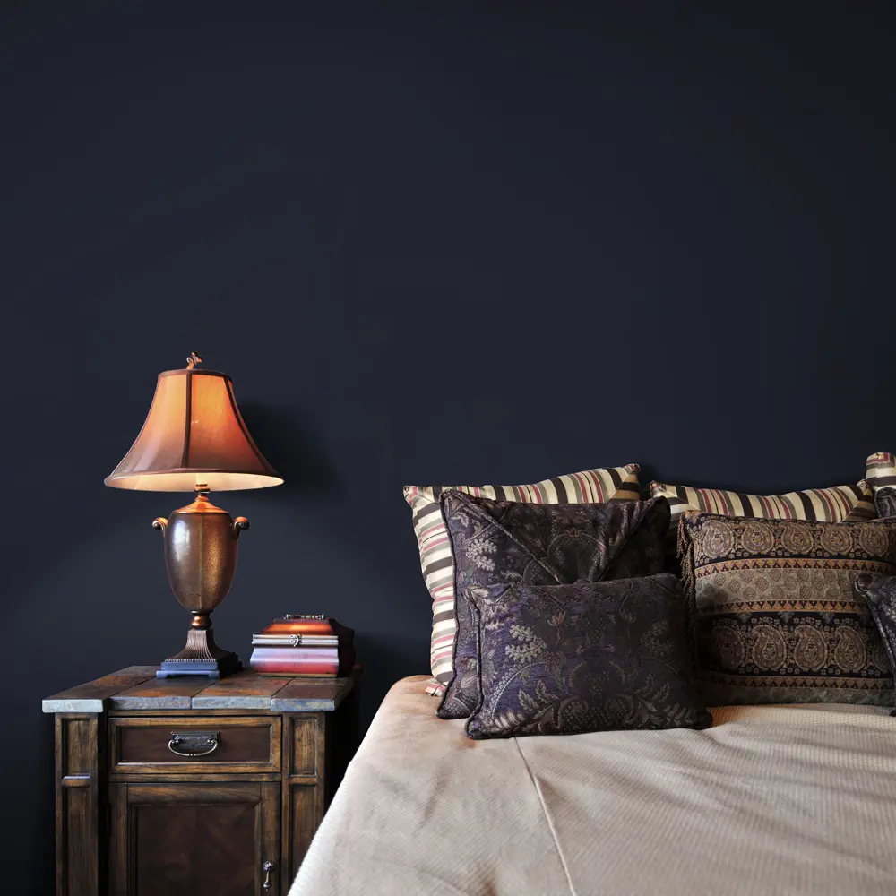 Обои флизелиновые Inspire чёрные 0.53х10 м эффект окрашенных стен STLM-2049291 - Вид №3