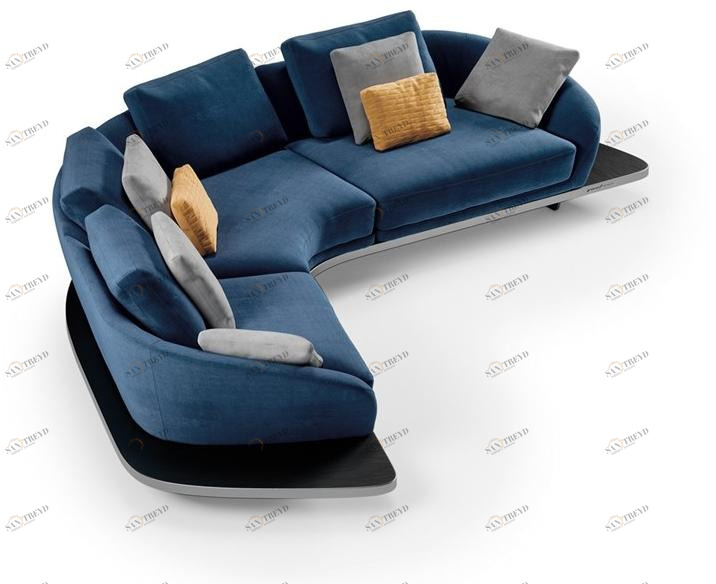 Reflex Угловой диван в коже Pininfarina home design sun-id-1355281