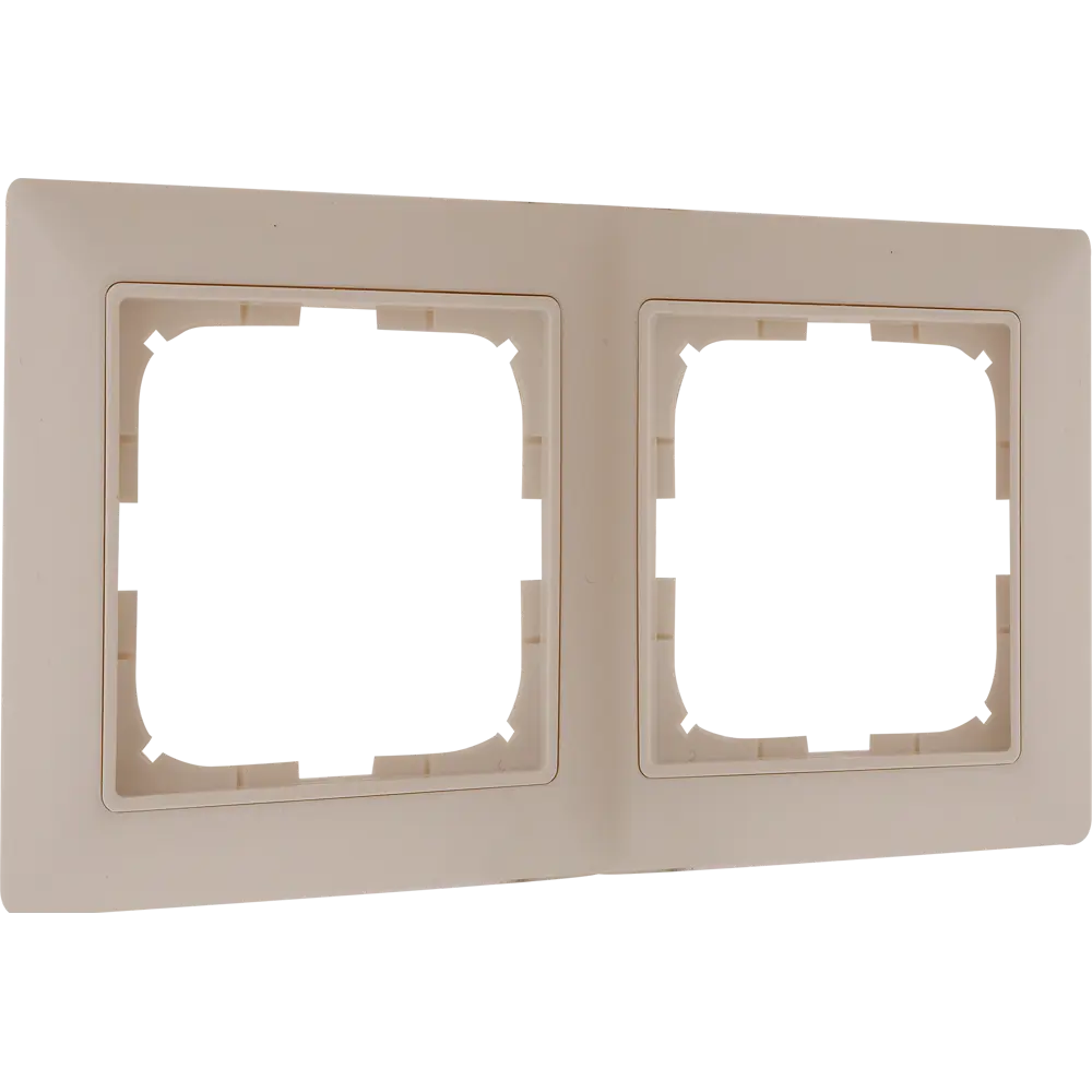 Рамка для розеток и выключателей ABB Basic55 2 поста, цвет белый Basic 55 STLM-2147925 - Вид №1