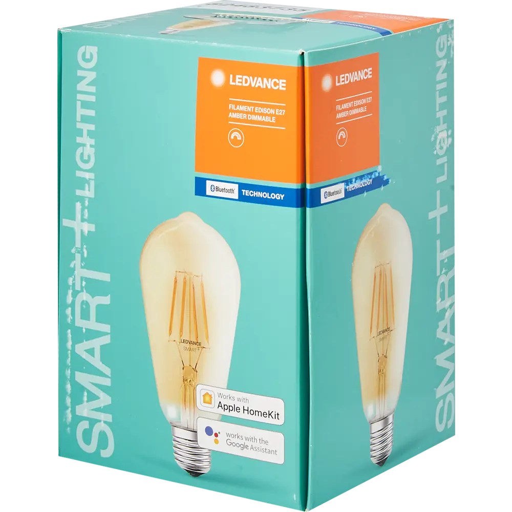 Лампа умная филаментная Ledvance Smart Plus E27 220-240 В 6 Вт цилиндр золотистая 725 лм, теплый белый свет, для диммера STLM-2095463 - Вид №3