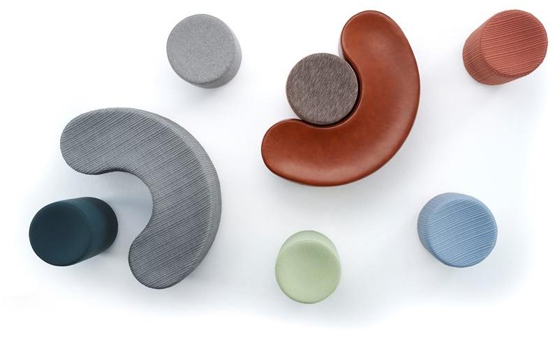 Sancal Круглый пуф из ткани Dividuals sun-id-1381316 - Вид №3