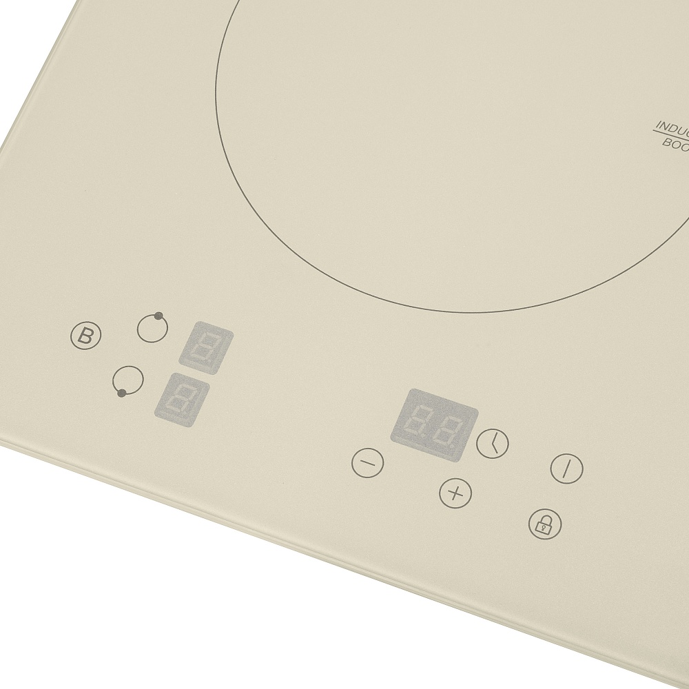 EVI.292-BG Электрическая индукционная панель/ домино, • тип: электрическая 30 см • тип установки: независимая • управление: фронтальное, сенсорное • нагревательный элемент: индукция, 2шт • мощность конфорок, вт: 1 2 0 0 /1 5 0 0 (бустер), 1 5 0 0 /2 0 0 0 Santreyd  - Вид №4