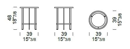 Круглый Хрустальный журнальный столик Borzalino PAUL ARCH-00016429 - Вид №10