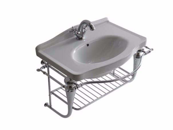 Хромированный латунный подвесной одиночный умывальник Galassia ETHOS ARCH-00107125