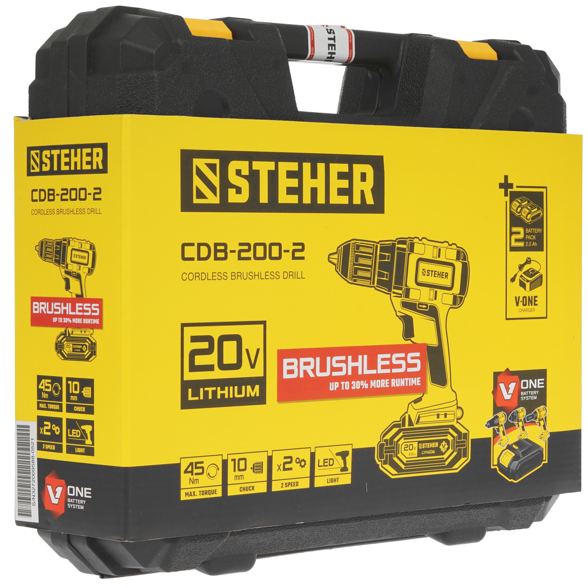 Дрель-шуруповерт STEHER CDB-200-2 5370927 STDN-0101423 - Вид №8