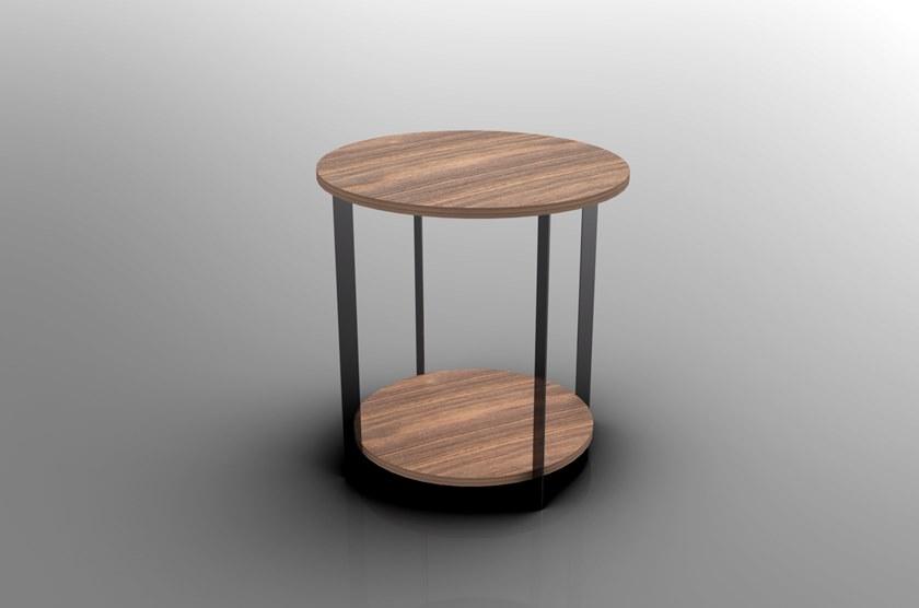 EmmeBi Круглый журнальный столик из лакированного дерева sun-id-1446140 - Вид №2