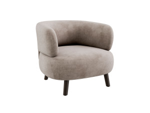 Тканевое кресло с подлокотниками