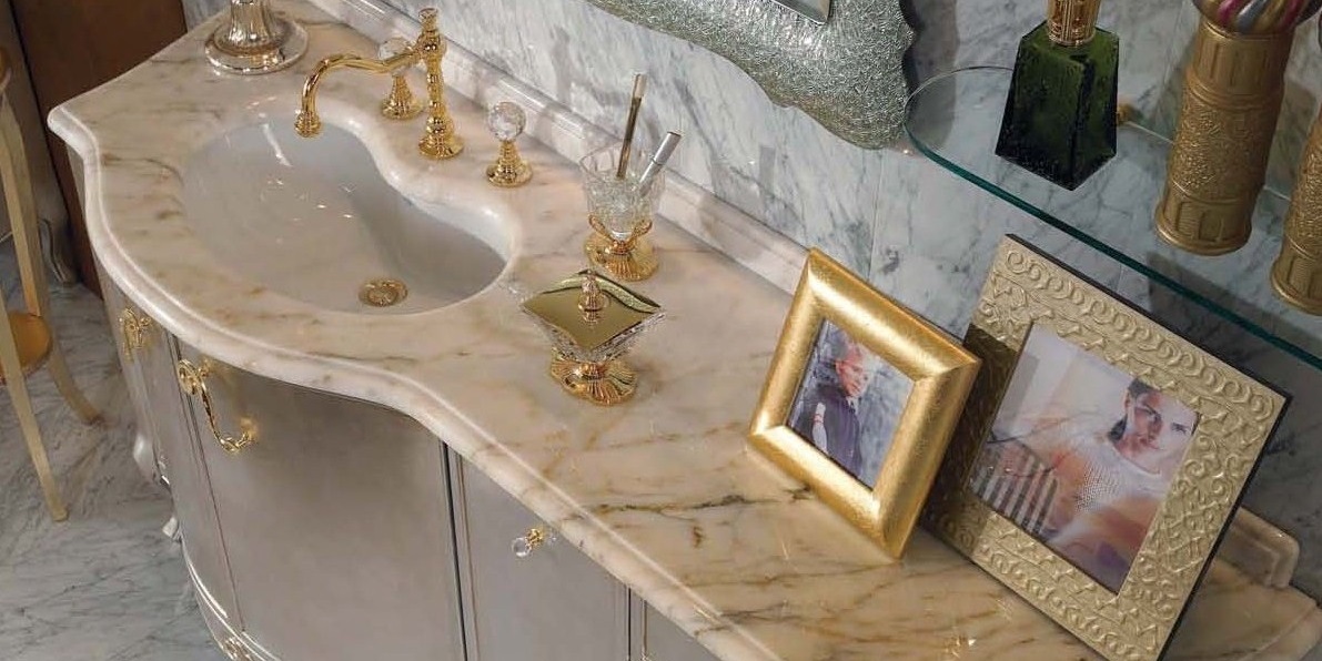 Комплект мебели для ванной 13/4 LINEATRE Gold Componibile 134 - Вид №1