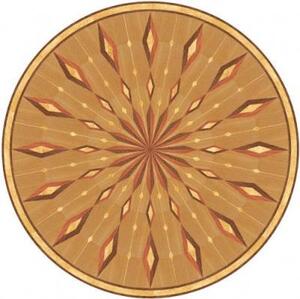 Художественный паркет Da Vinci Розетка 26-215 Дуб Селект (Гладкая) х1000диаметр мм.