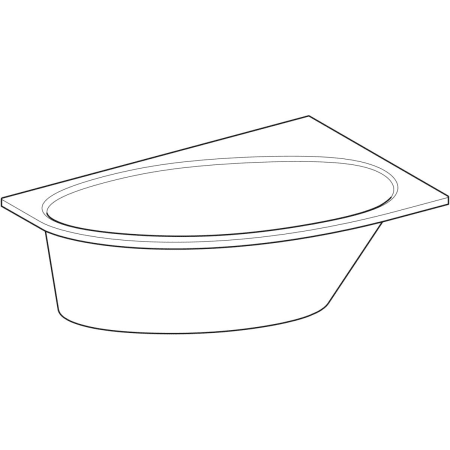 657350000 Асимметричная ванна Geberit Renova Geberit  - Вид №6