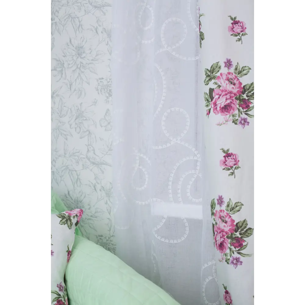 Тюль на ленте «Вербена» 250х260 см лён цвет белый ТОРГОВЫЙ ДОМ ТЕКСТИЛЬ STLM-2027576 - Вид №4