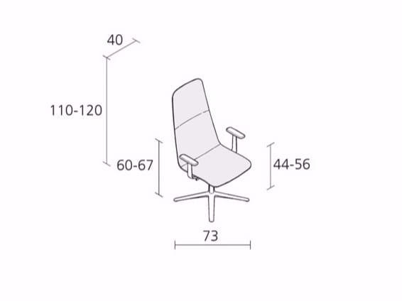Поворотный стул с регулируемой высотой Alias ARCH-00116087 - Вид №2