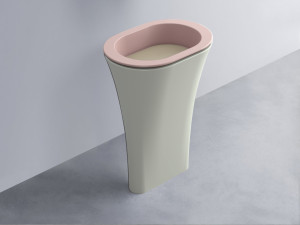 AMLA65-CP+AMPILO-AV+AMCOLO-PM Раковина Amedeo Ovale отдельностоящая cielo Enjoy + Amedeo