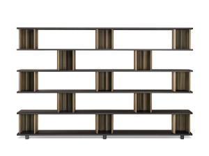 Деревянный секционный книжный шкаф