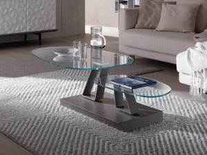 Ozzio Italia Низкий хрустальный стол  T056