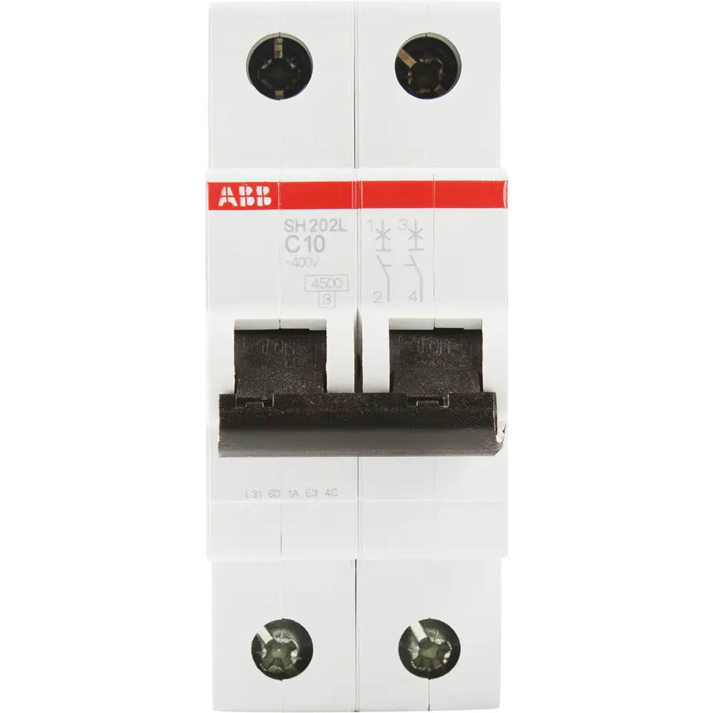 Автоматический выключатель ABB SH202L 1P N C10 А 4.5 кА 2CDS242001R0104 STLM-2054154 - Вид №1