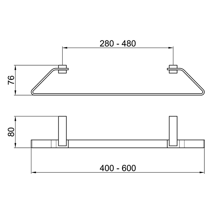 WO500501015 Полотенцедержатель Webert Wolo  - Вид №1