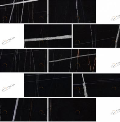 Мозаика K-1004/CR/m13 Marble Trend NERO DORATO 30.7х30.7 Kerranova sun-id-329013