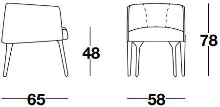 Frigerio Salotti Мягкое кожаное кресло с подлокотниками Jackie sun-id-1455010 - Вид №3