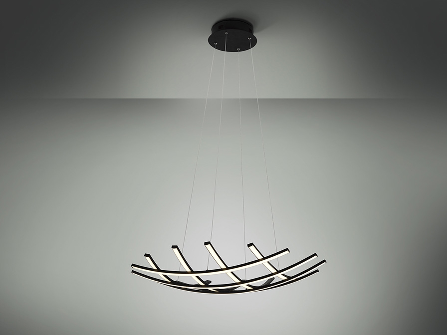 108977 Подвесной светильник 78Ø черный Schuller Trama II  - Вид №3