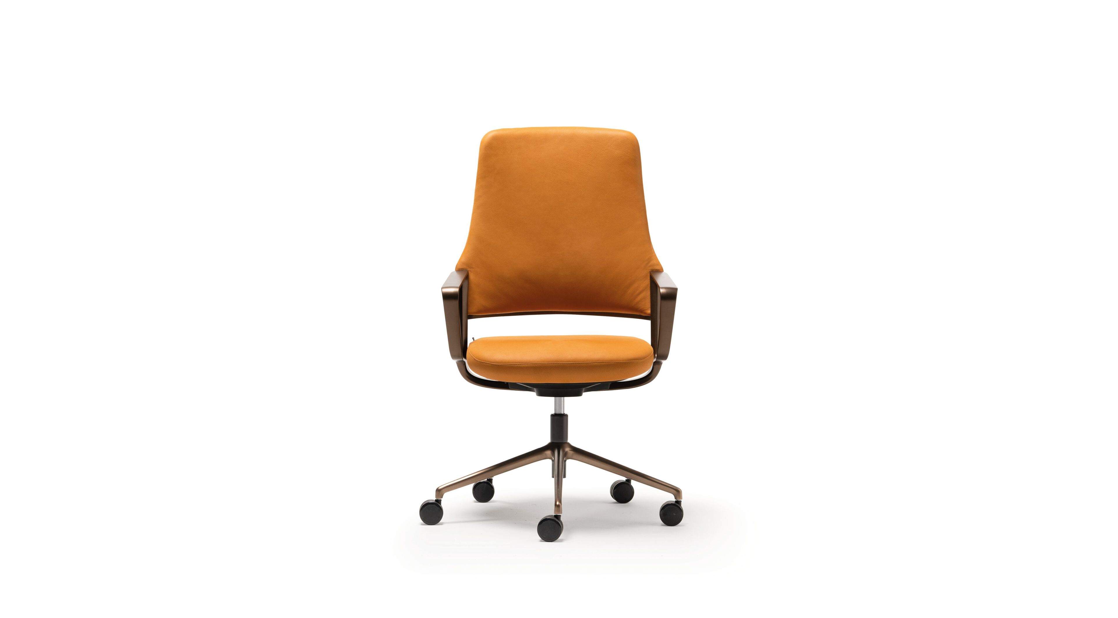 5-спицевое кожаное офисное кресло с колесами Quinti Sedute Aventador ARCH-00077386 - Вид №3