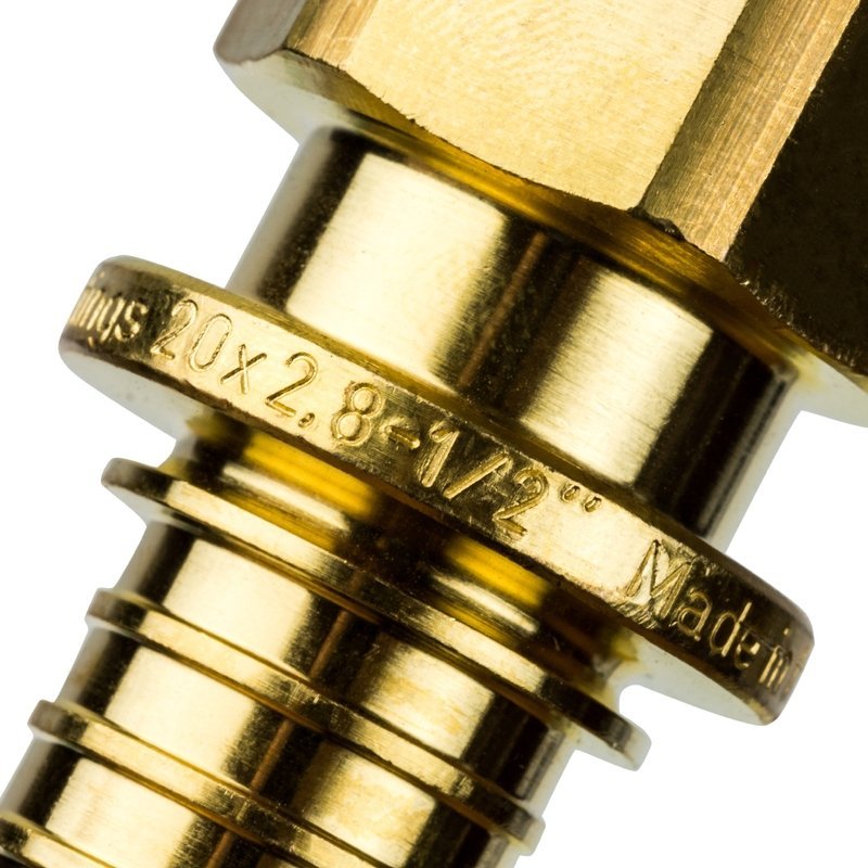 Переходник ВР 20x1/2" аксиальный для труб из сшитого полиэтилена STOUT SFA0002002012 - Вид №3