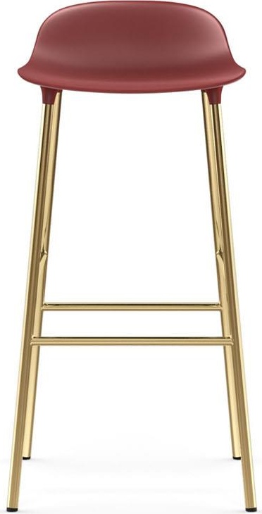1400941 Barstool 75 cm Brass Red Normann Copenhagen Form - Вид №1