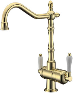 Смеситель ZorG Clean Water ZR 326 YF BR LIGHT для кухонной мойки, бронза