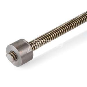 IS437 Гайка трапецеидальная (сталь) d=24 мм, шаг резьбы 4 мм (прав. резьба), KSM 24-4-D ISKRA