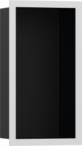 56095700 XtraStoris Individual Стеновая ниша Matt Black с дизайнерской рамкой 300/150/100 Hansgrohe