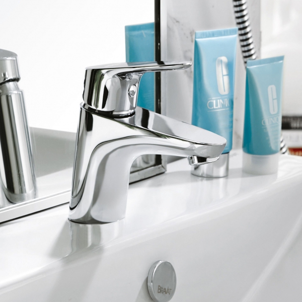 Смеситель для ванной комнаты на раковину низкий DROP F14898C-1 bravat - Вид №3