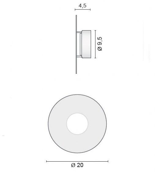 EGOLUCE Настенный светильник из алюминия  4596  - Вид №3