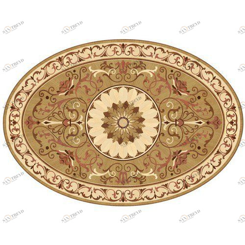 Художественный паркет Da Vinci Розетка 26-130 Дуб Селект (Гладкая) х1000диаметр мм 260090130