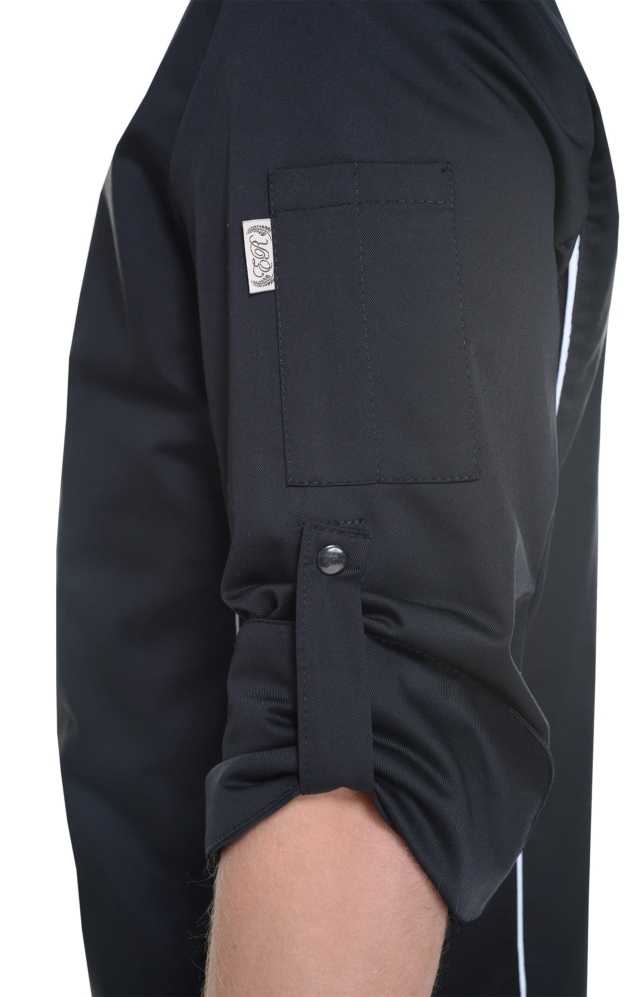 62610 Китель поварской black (черный) RICON  Повар  размер 58 (XXXXL)  - Вид №7