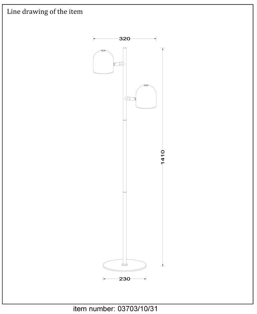 Торшер Lucide Skanska 03703/10/31 LUCIDE ФОНАРЬ 139046 Белый  - Вид №1