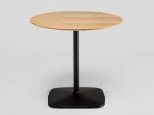 ENEA Круглый стол со стальным основанием и дубовой столешницей Iron