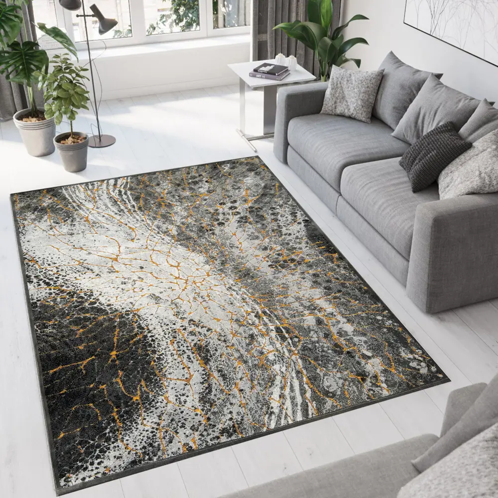 Ковер вискоза Рим 809X 75x150 см цвет серый CTIM STLM-2057397